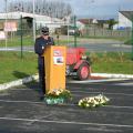 Création d’une stèle au Centre de Secours d’Anizy-le-Château le 15 Novembre 2012