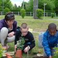 Plantations avec la classe pour l’inclusion scolaire (CLIS) de l’école Jacques Brel