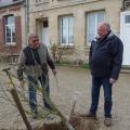 Plantation de l'arbre (pommier Reine des Reinettes)