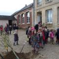 Plantation de l'arbre (pommier Reine des Reinettes)