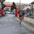 Sylvain, seul en tête au passage du 5ème kilomètre