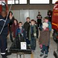 visite de la caserne par les éléves de la classe pour l'inclusion scolaire